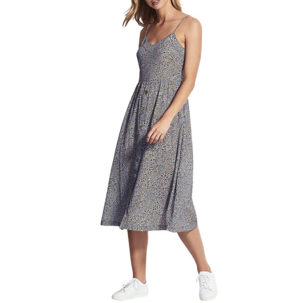 NEW Seafolly Spirit Animal Button Front Midi Dress Sz. M